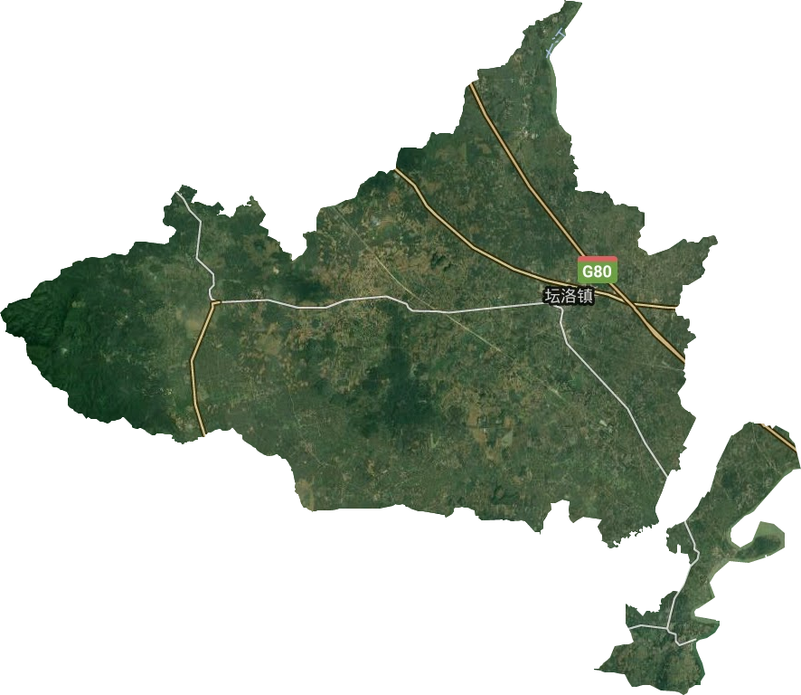坛洛镇卫星图