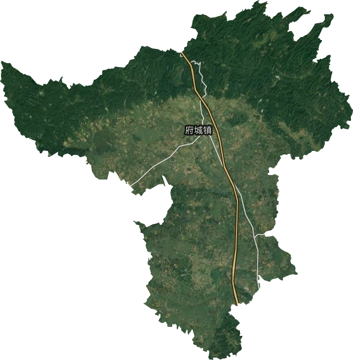 府城镇卫星图