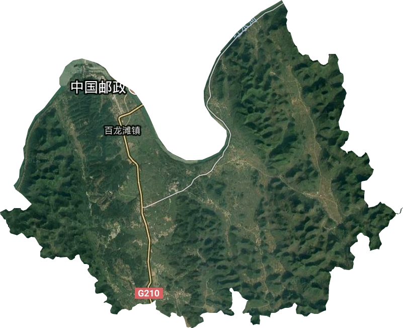 百龙滩镇卫星图