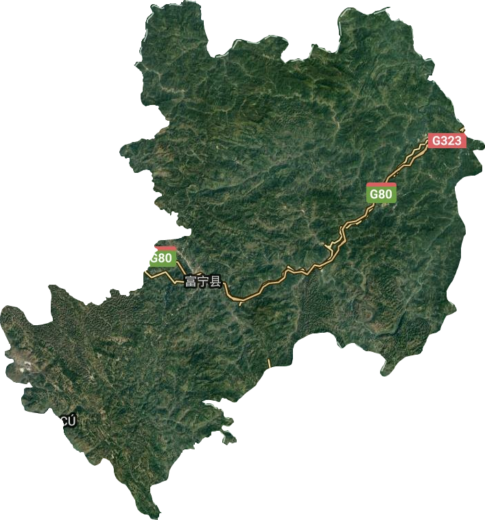 富宁县卫星图