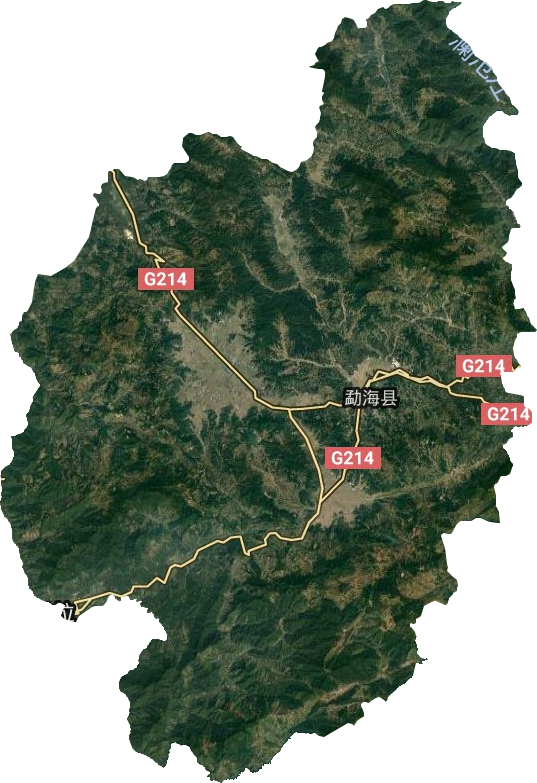 勐海县卫星图