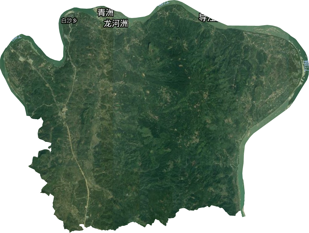 白沙乡卫星图