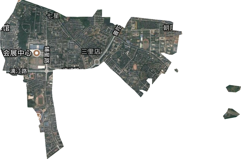 七星区街道卫星图