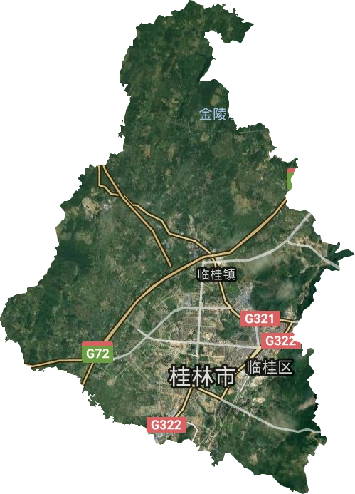 临桂镇卫星图
