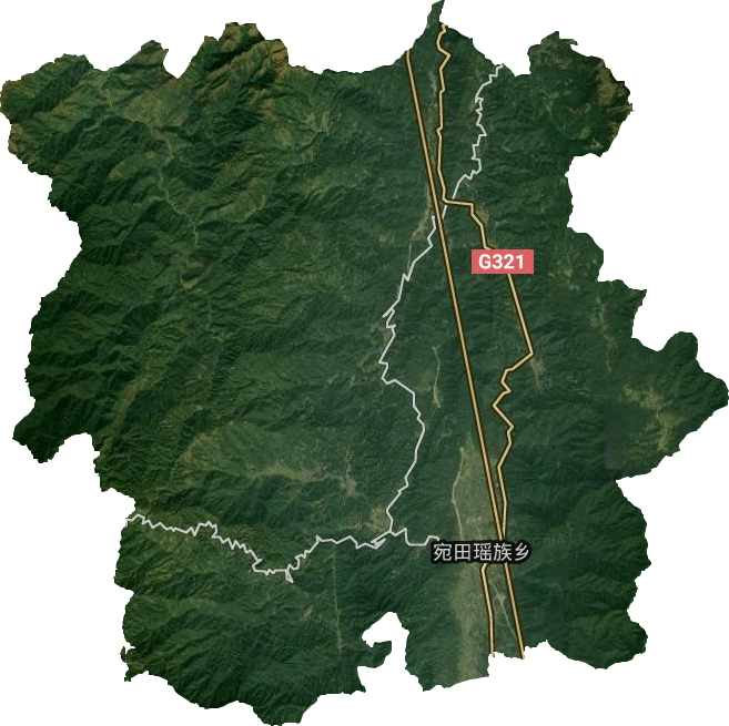 宛田瑶族乡卫星图