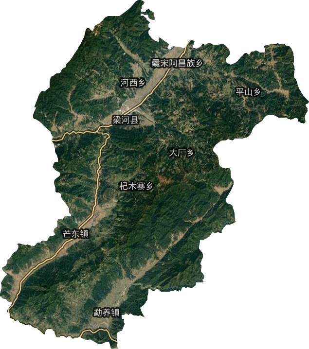 梁河县卫星图