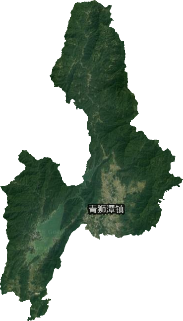 青狮潭镇卫星图