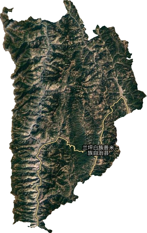 兰坪白族普米族自治县卫星图