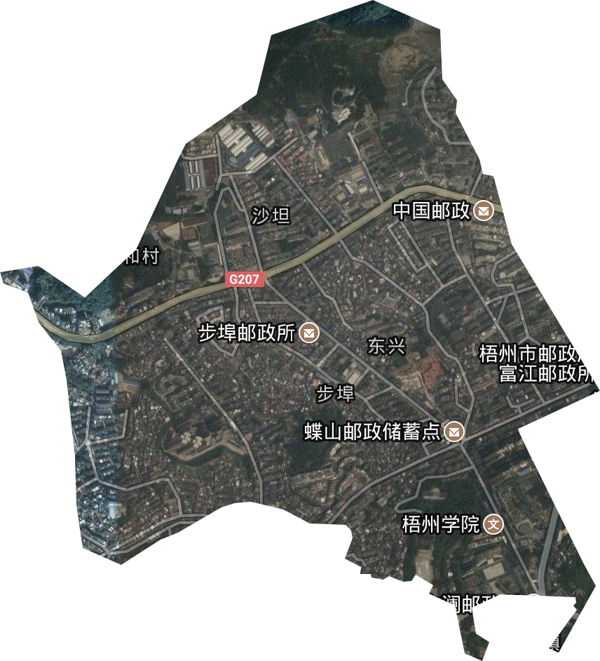东兴街道卫星图