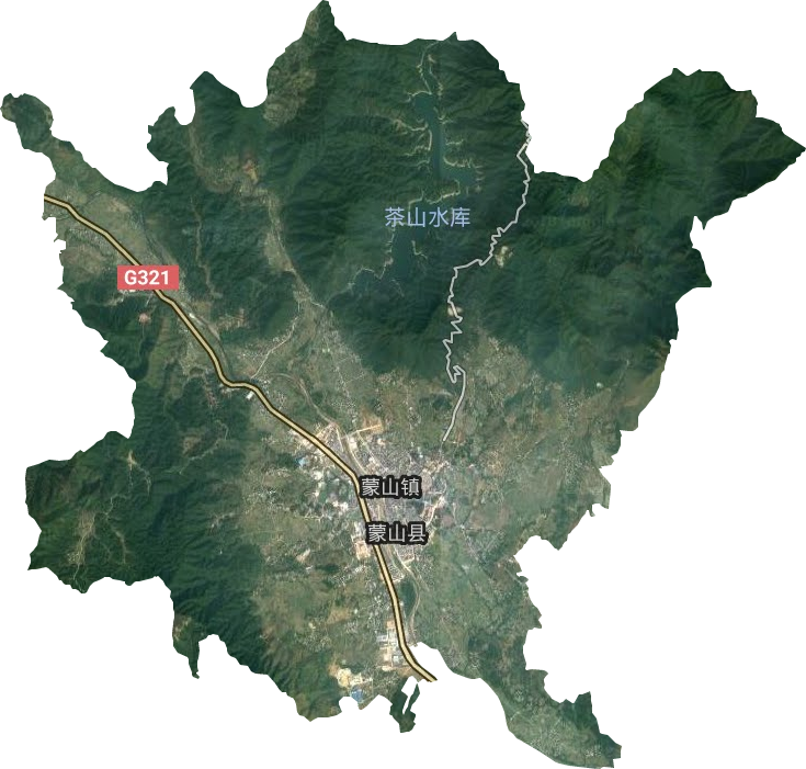 蒙山镇卫星图