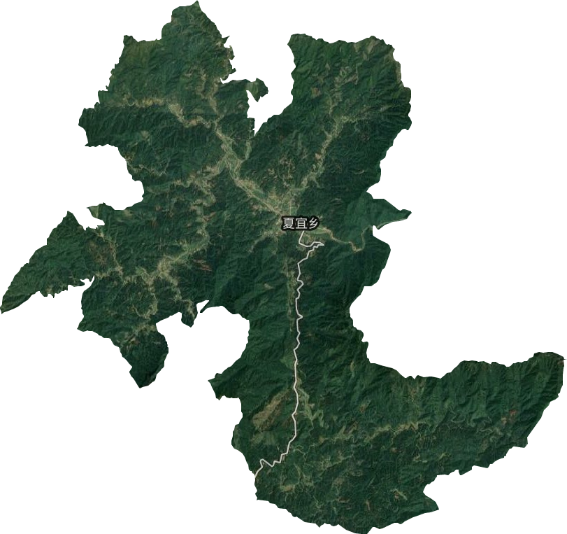 夏宜瑶族乡卫星图
