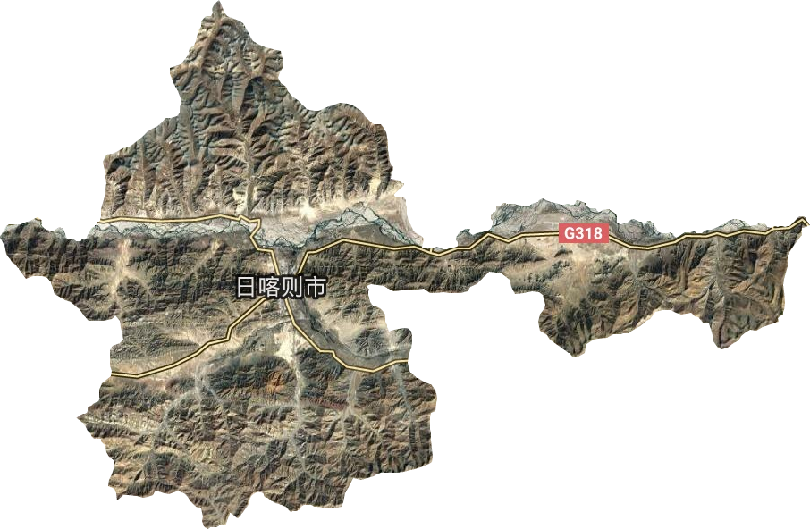 桑珠孜区卫星图
