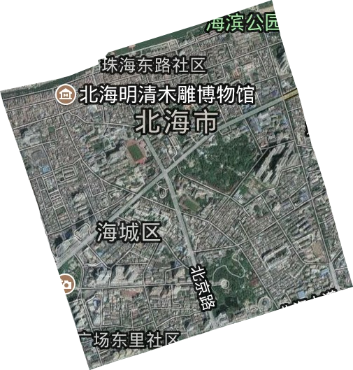中街街道卫星图