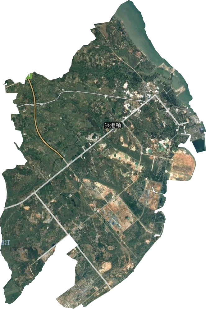 兴港镇卫星图