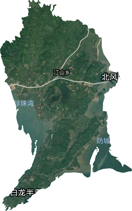 江山乡卫星图