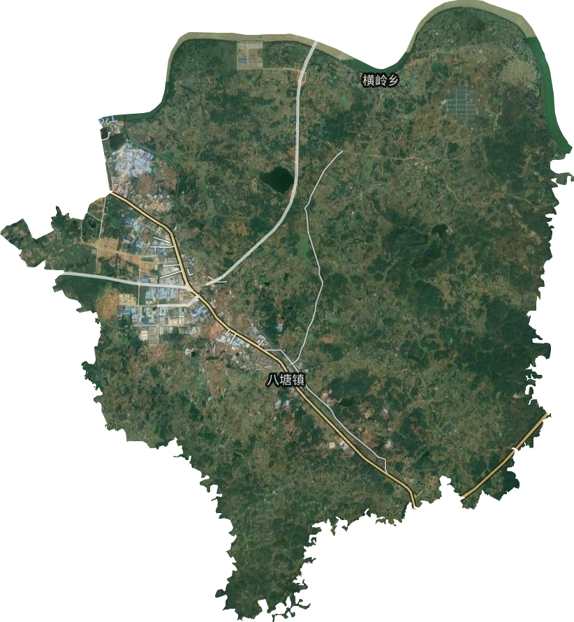 八塘镇卫星图