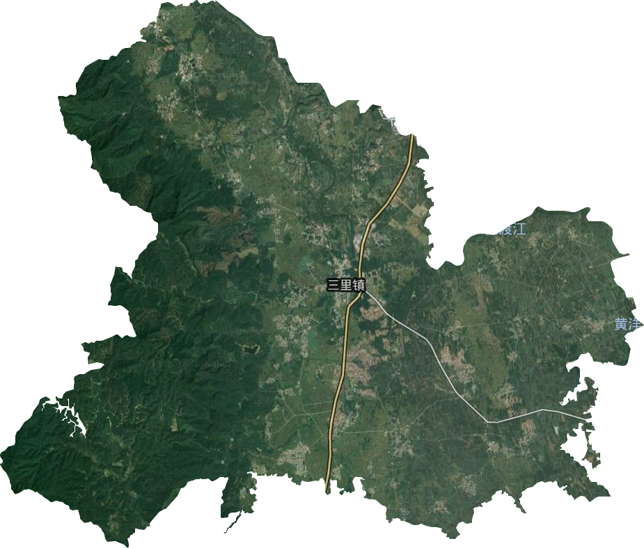 三里镇卫星图