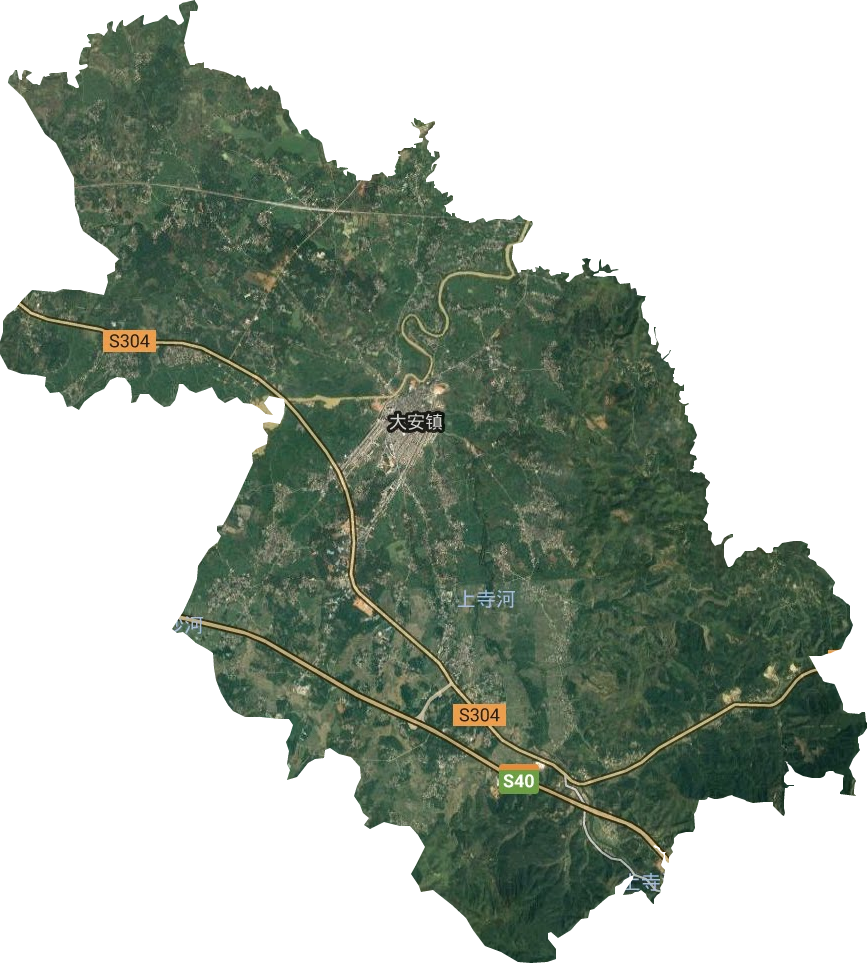 大安镇卫星图