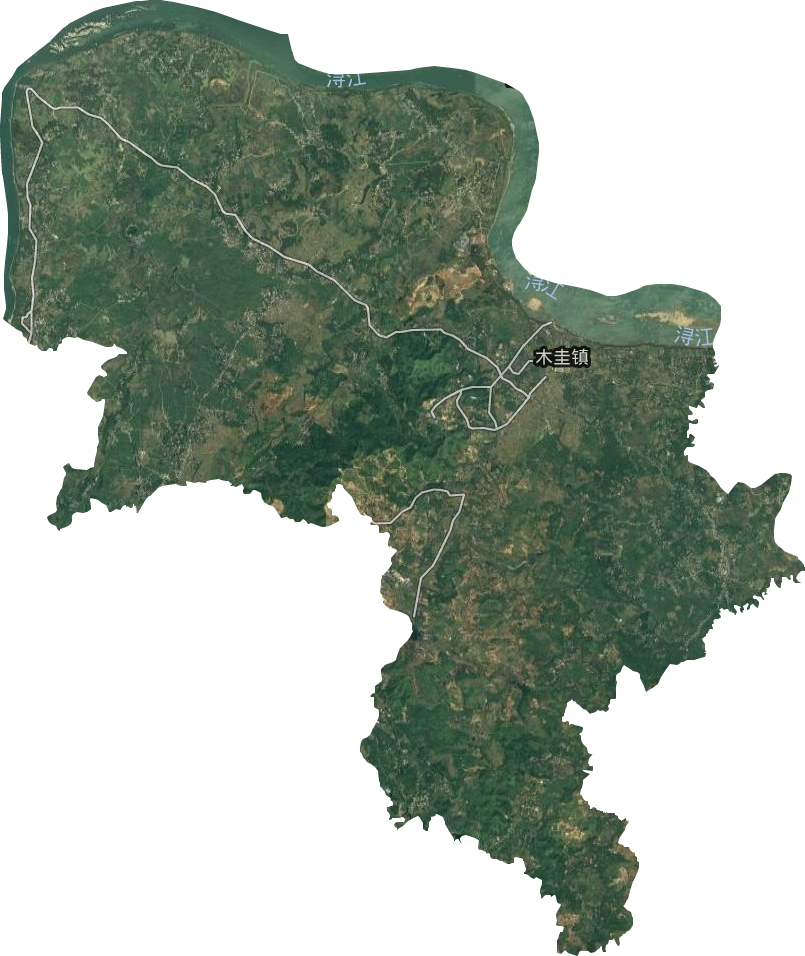木圭镇卫星图