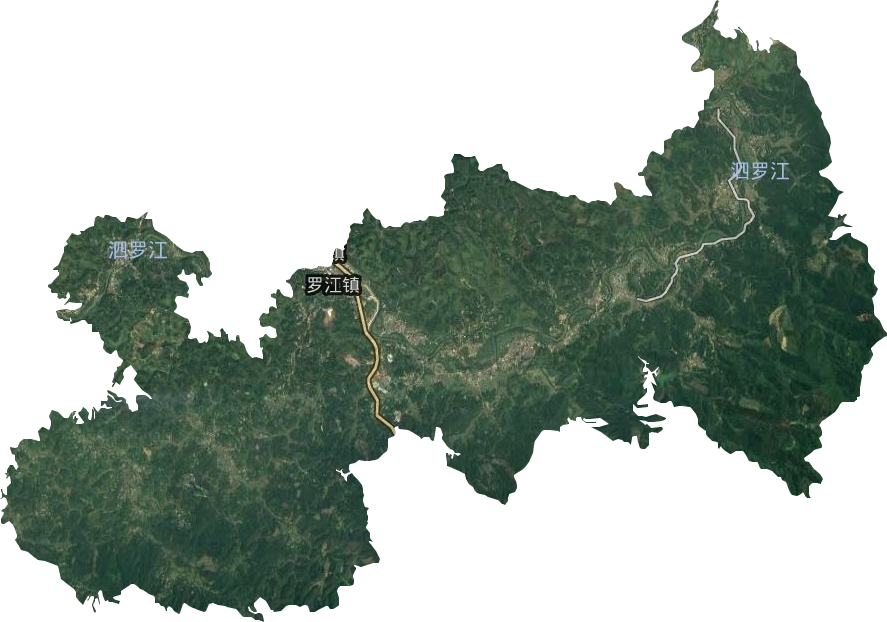 罗江镇卫星图