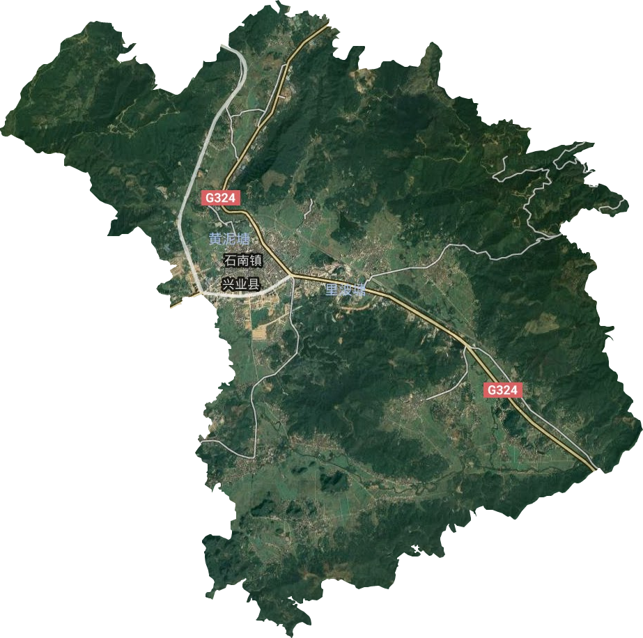 石南镇卫星图
