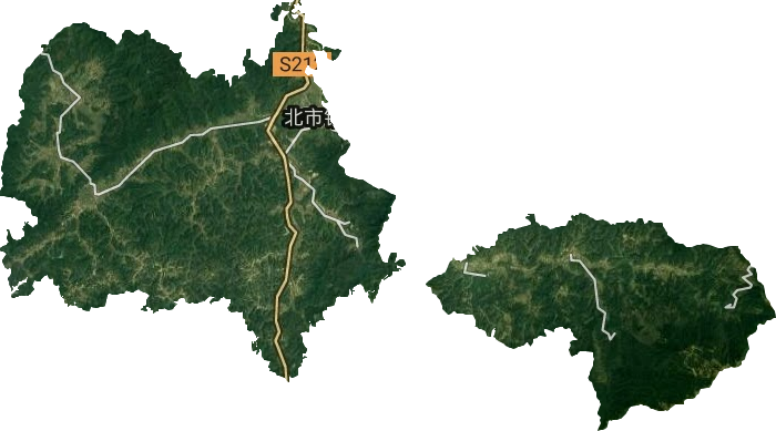 北市镇卫星图