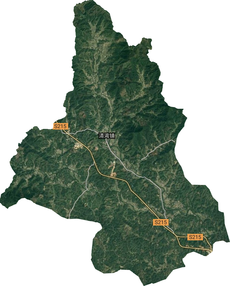 清湾镇卫星图