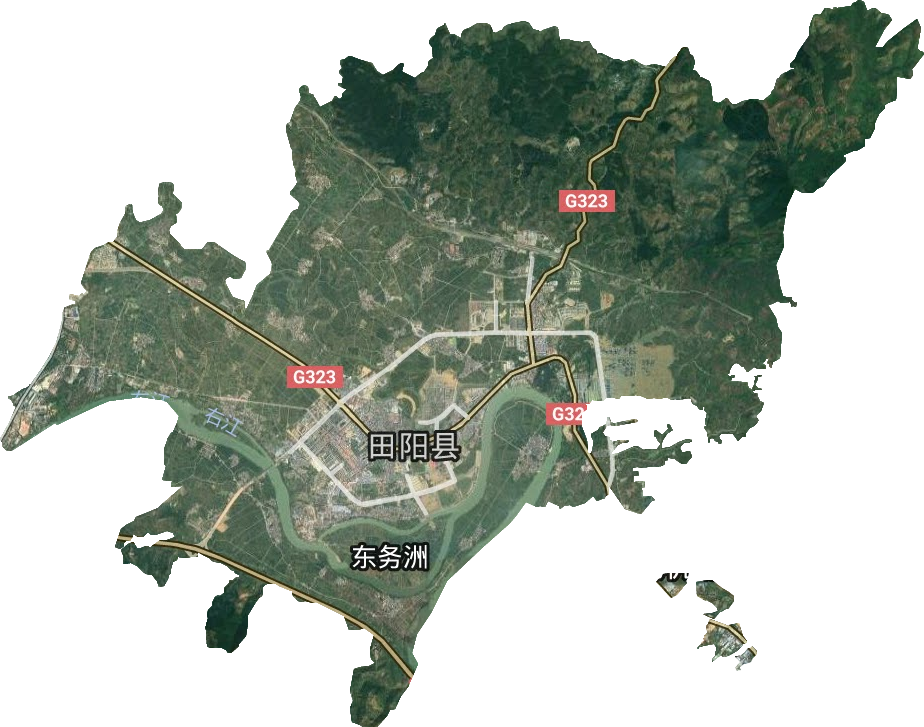 田州镇卫星图