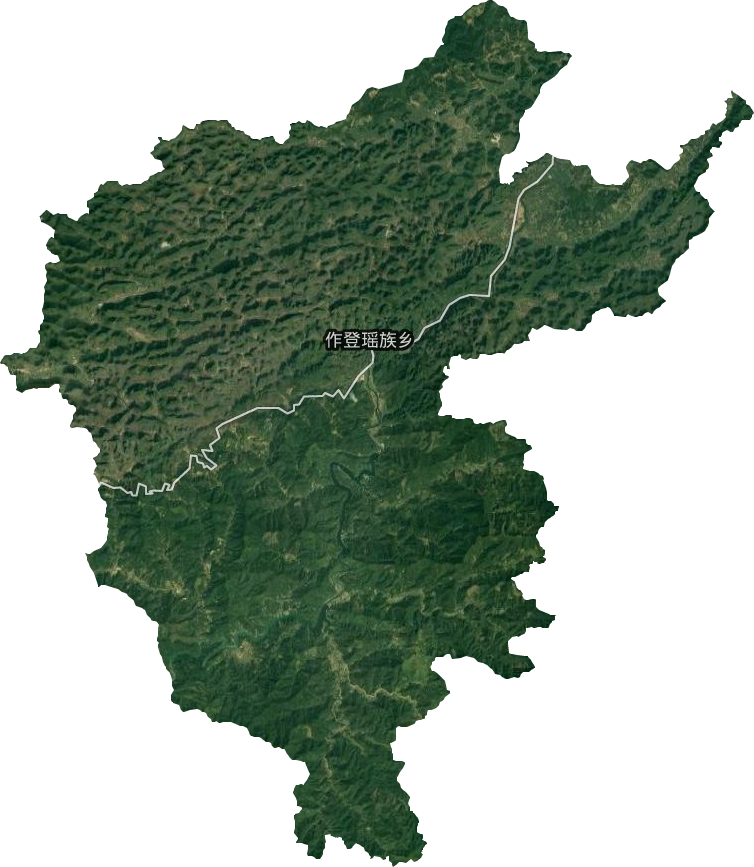 作登瑶族乡卫星图