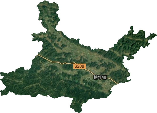 榜圩镇卫星图