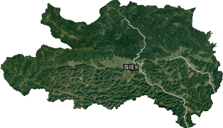 海城乡卫星图
