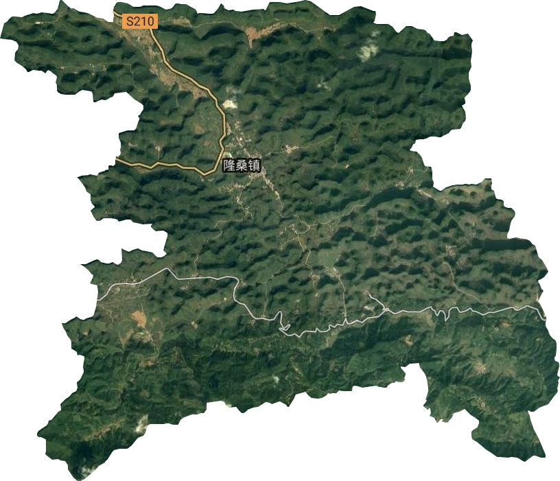 隆桑镇卫星图