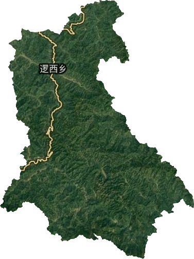逻西乡卫星图