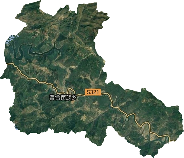 普合苗族乡卫星图