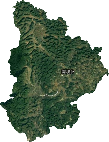 南坡乡卫星图