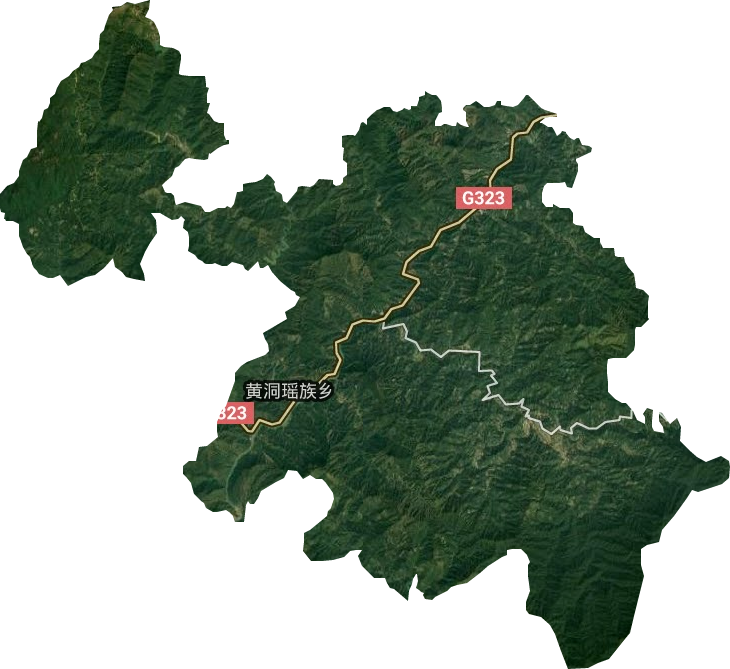 黄洞瑶族乡卫星图
