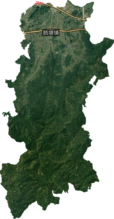 鹅塘镇卫星图