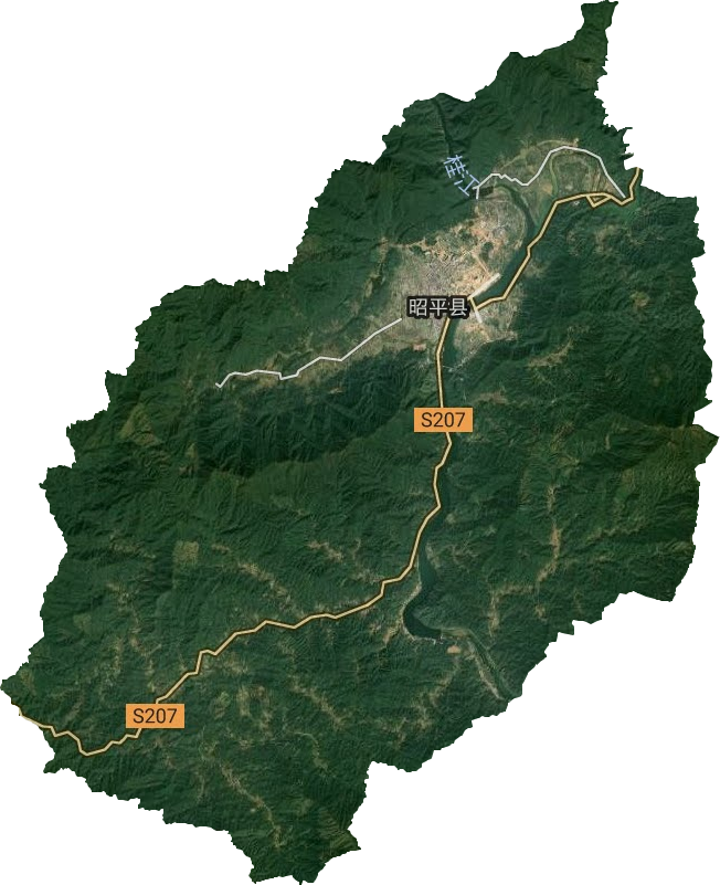 昭平镇卫星图