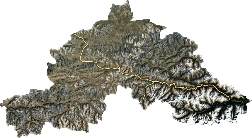 嘉黎县卫星图