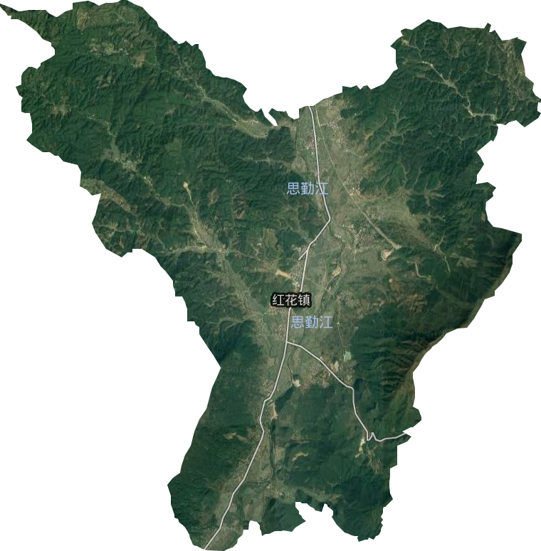 红花镇卫星图