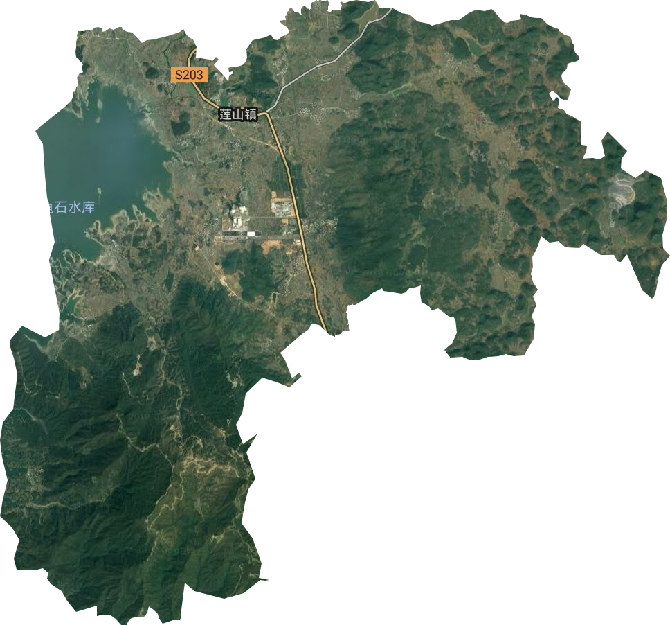 莲山镇卫星图