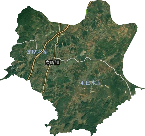 麦岭镇卫星图
