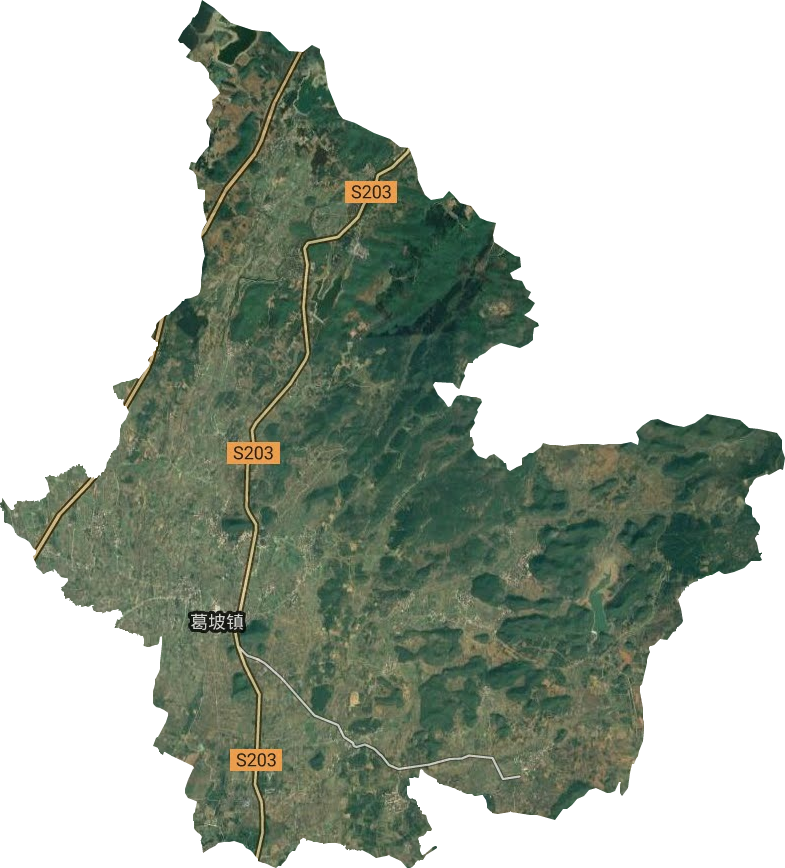 葛坡镇卫星图
