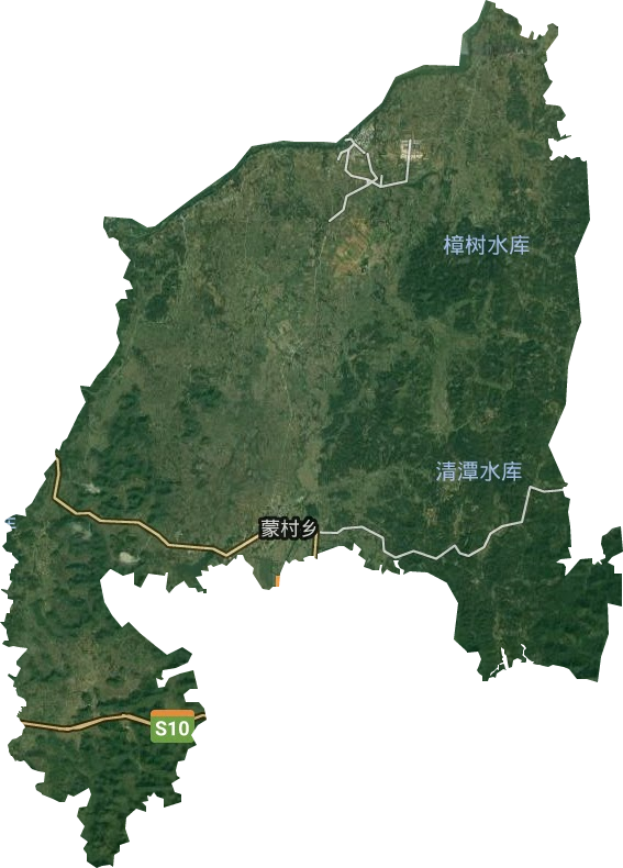 蒙村镇卫星图