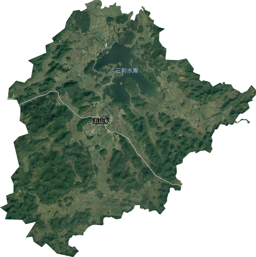 五山乡卫星图