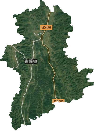 古蓬镇卫星图