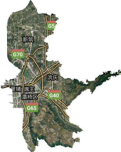 灞桥区卫星图
