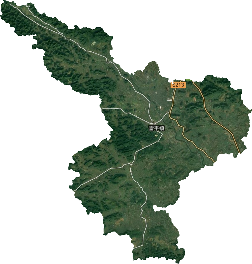 雷平镇卫星图