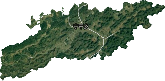 宁干乡卫星图