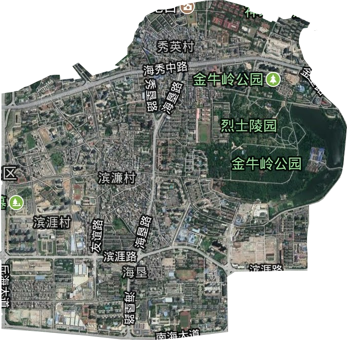 海垦街道卫星图